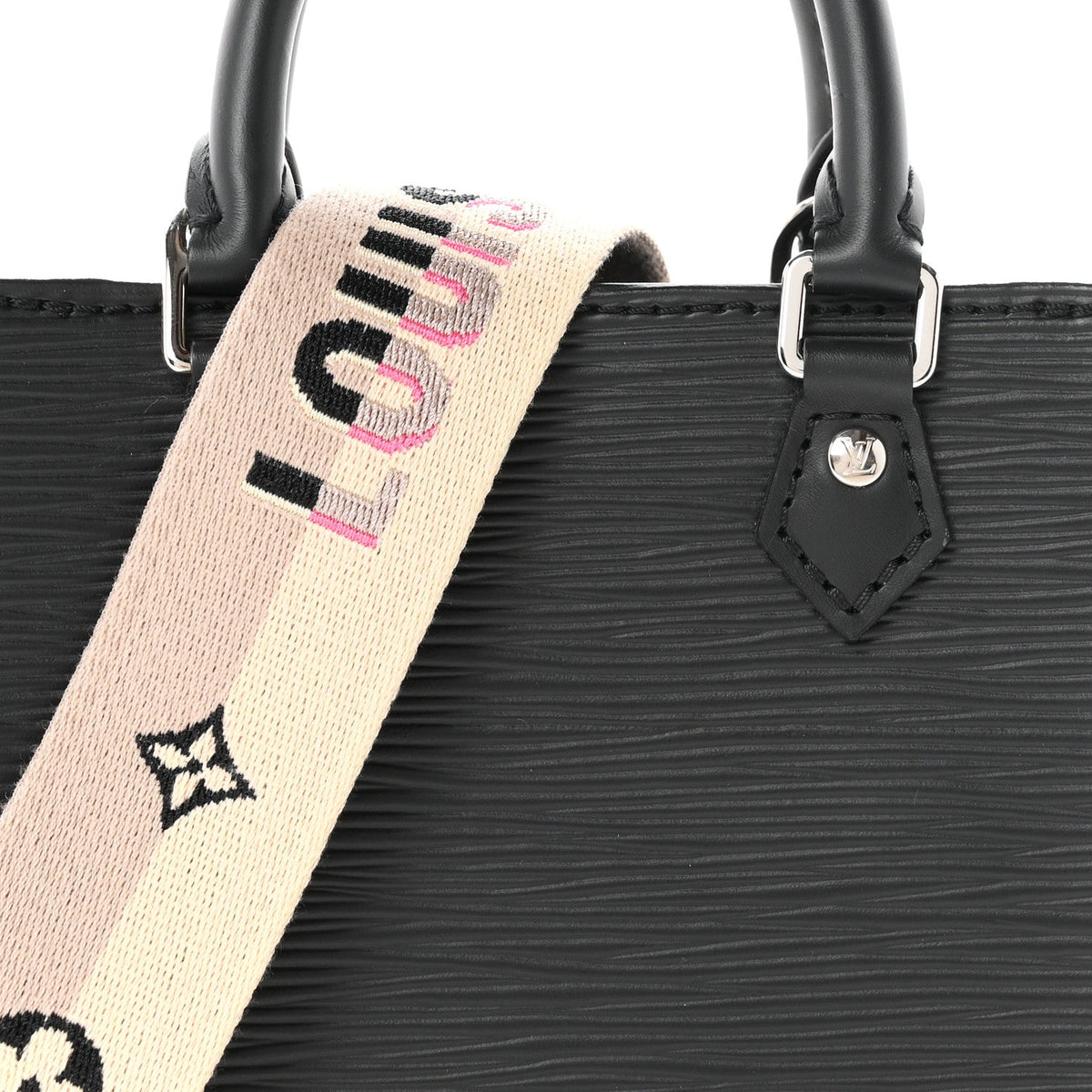 Epi Jacquard Petit Sac Plat Black