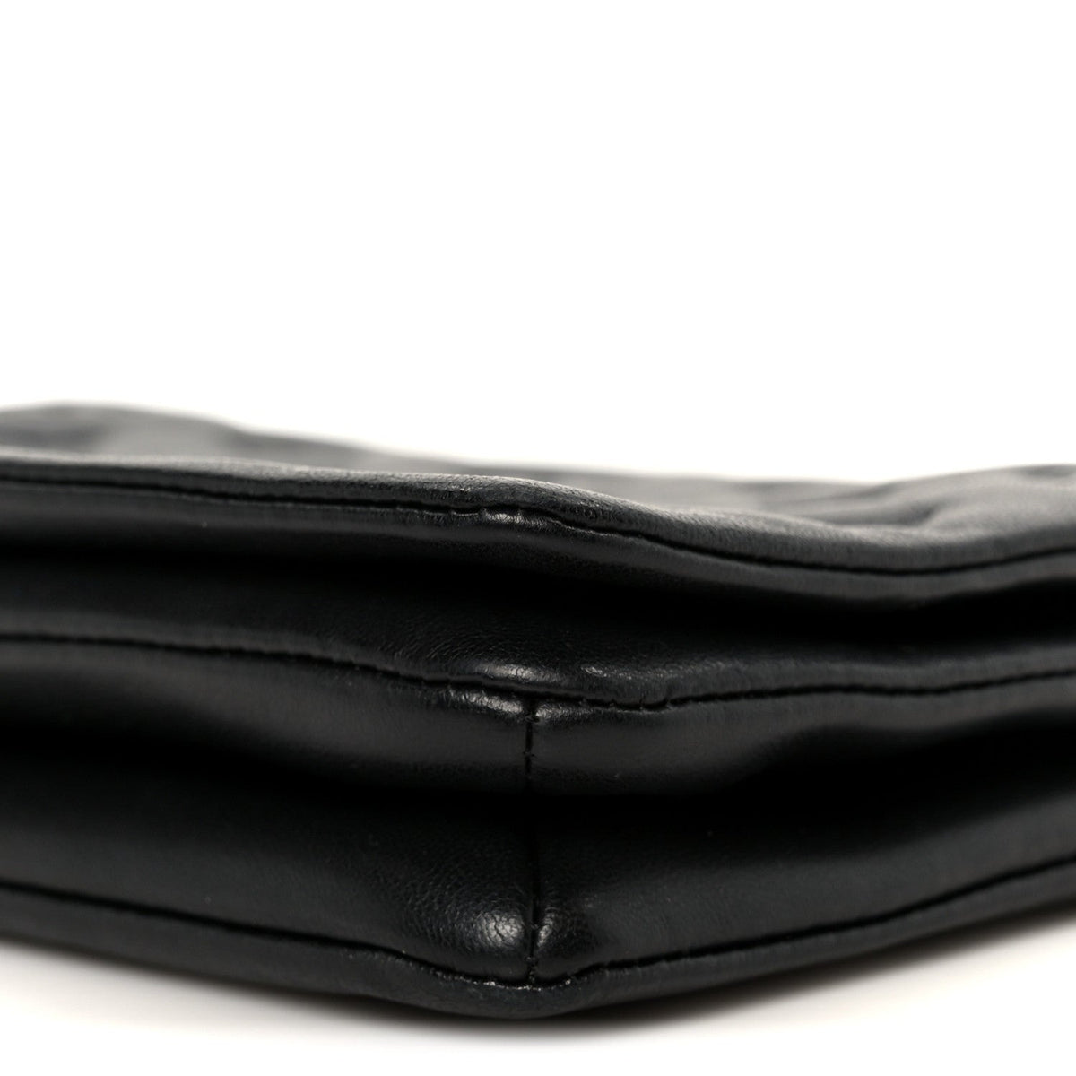 Lambskin Embossed Monogram Pochette Coussin Black