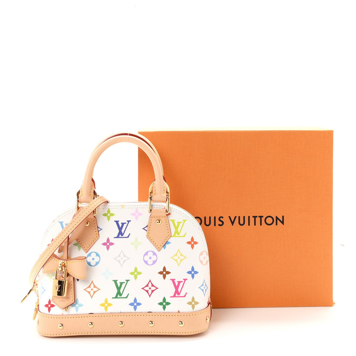 LV x TM Monogram Multicolor Alma BB White