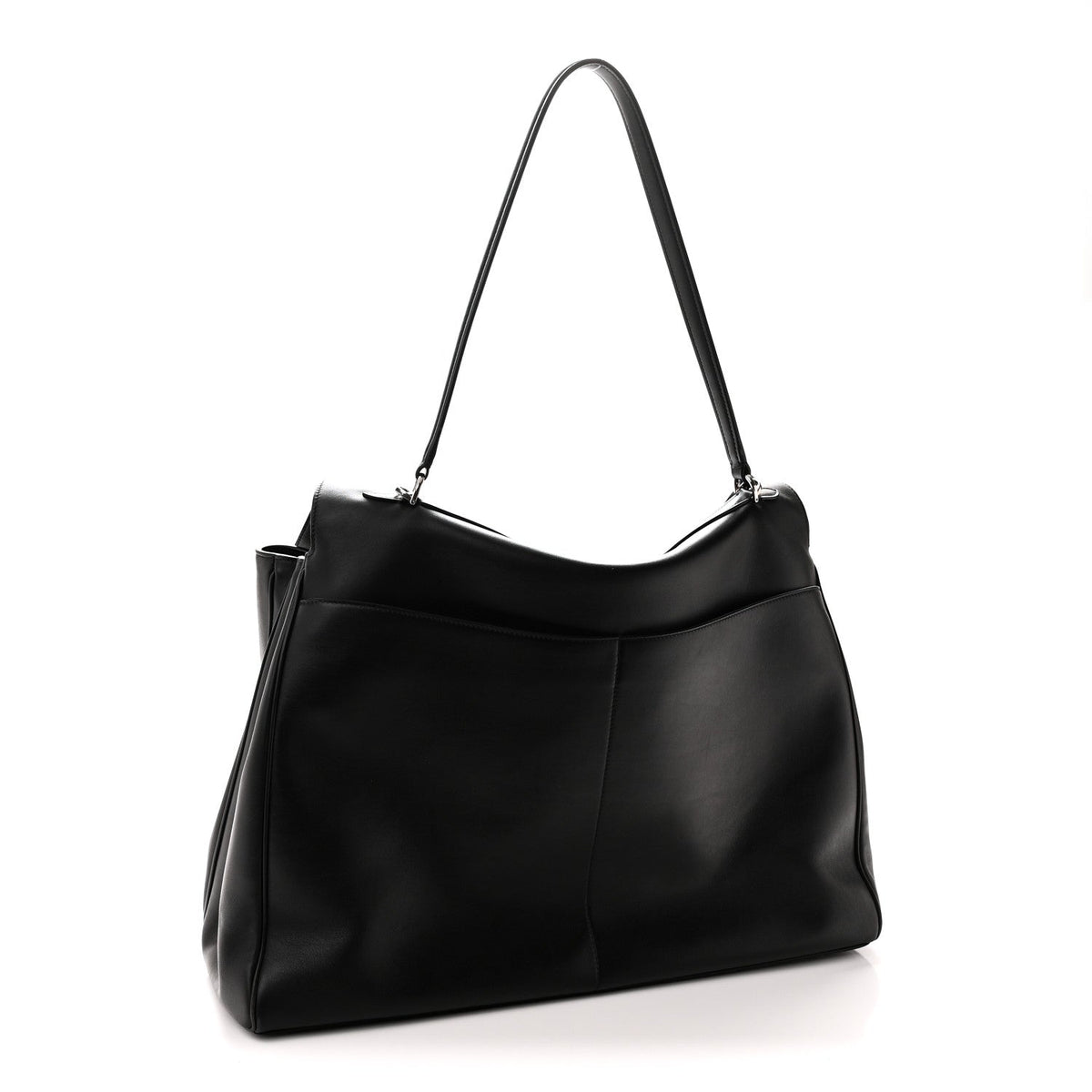 Smooth Calfskin Rodeo XL Top Handle Handbag Black Black