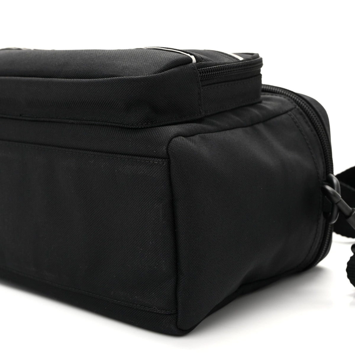 Nylon Logo Sport Camera Bag Black