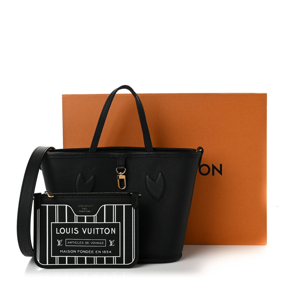Monogram Neverfull Inside Out Bandouliere BB Black