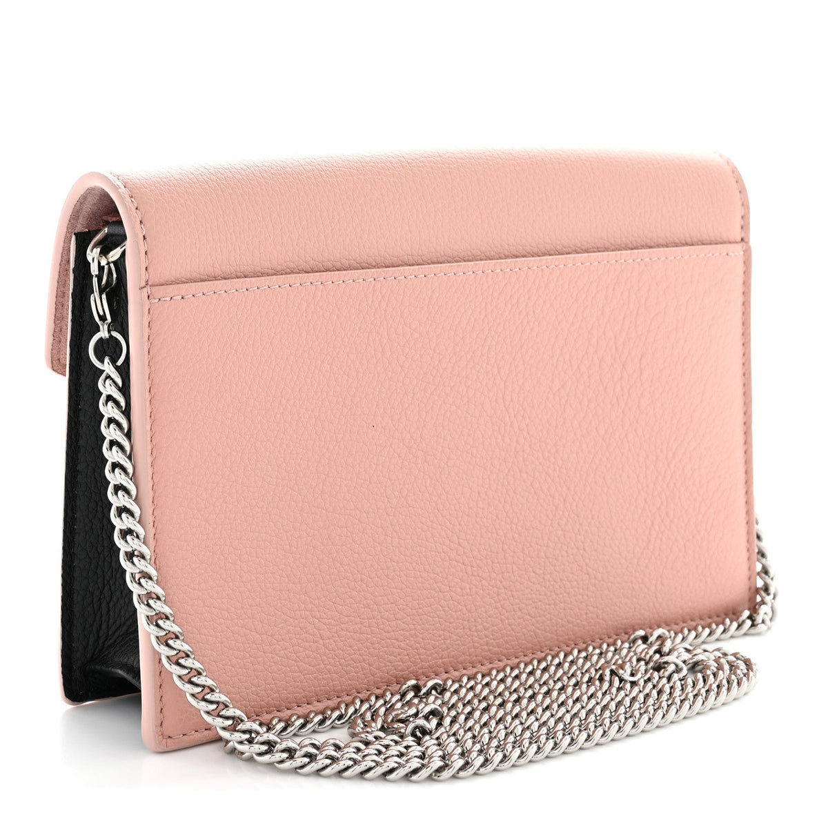 Calfskin Mylockme Chain Pochette Rose Ballet White