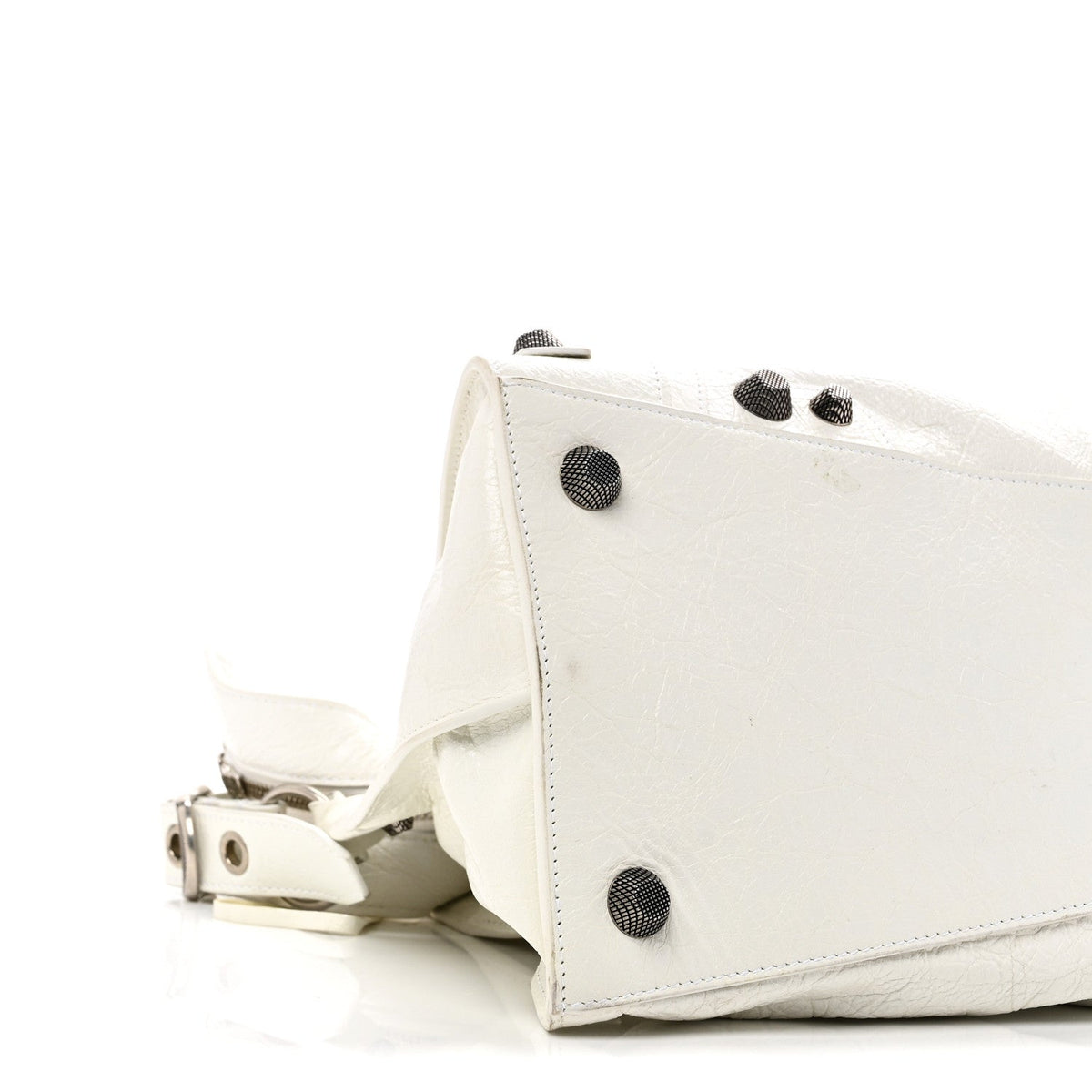 Agneau Arena Neo Cagole City Handbag Optic White