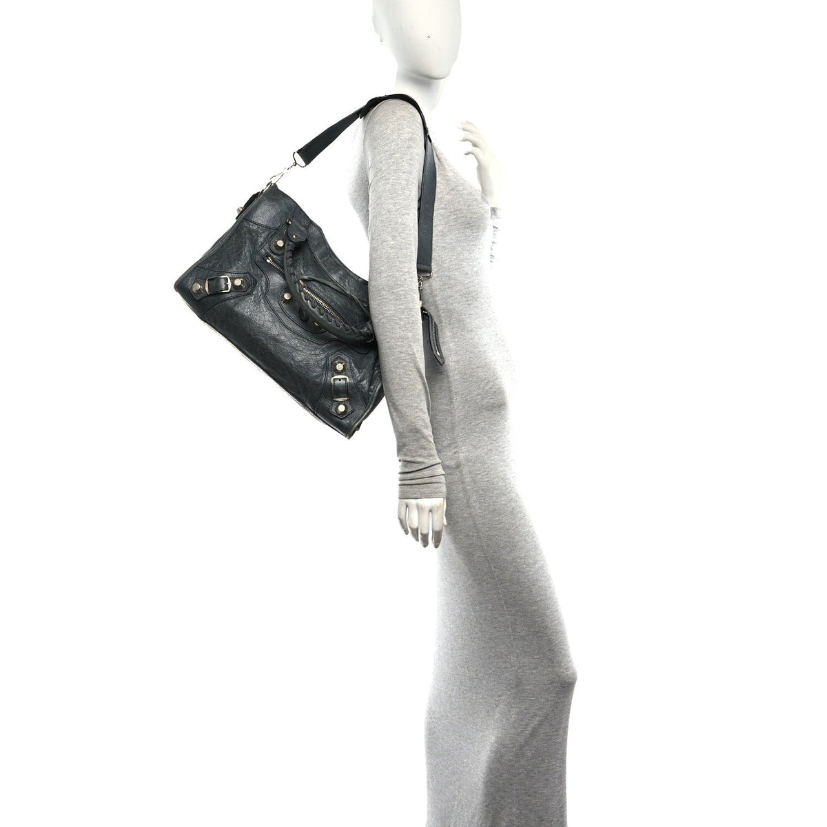 Agneau Giant 21 Silver Hardware City Anthracite