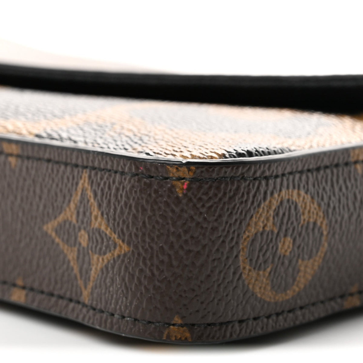 Monogram Animal Print Pochette Felicie Chain Wallet