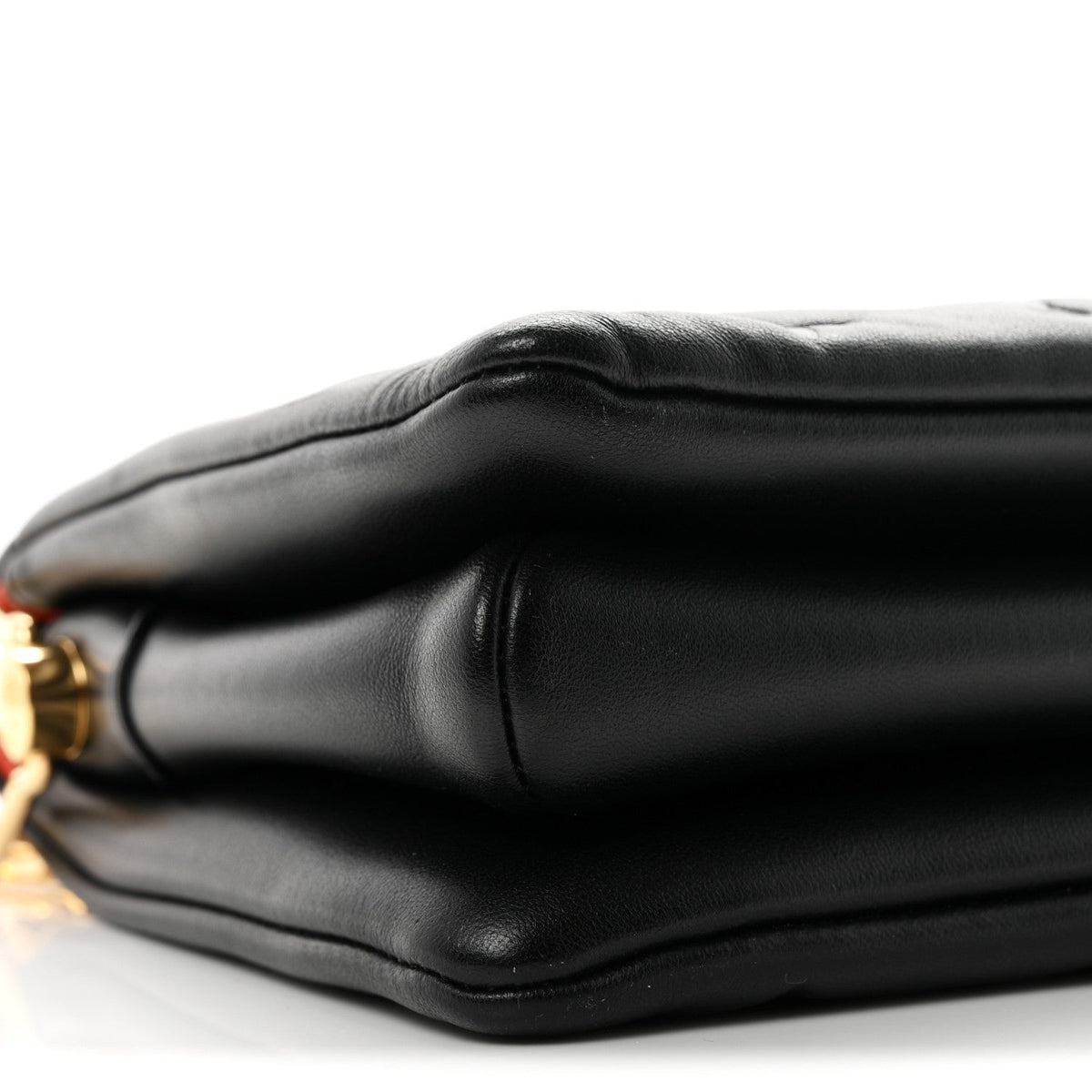 Lambskin Embossed Monogram Coussin BB Black
