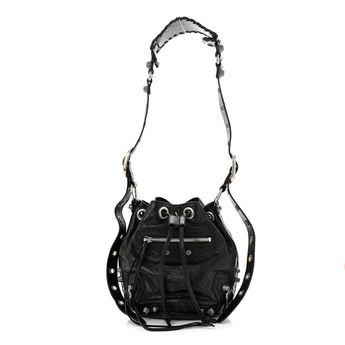 Agneau Arena Le Cagole Bucket Bag XS Black