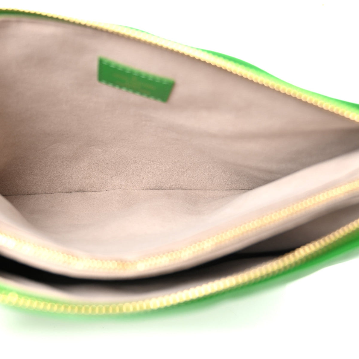 Lambskin Embossed Monogram LV Match Coussin PM Green White