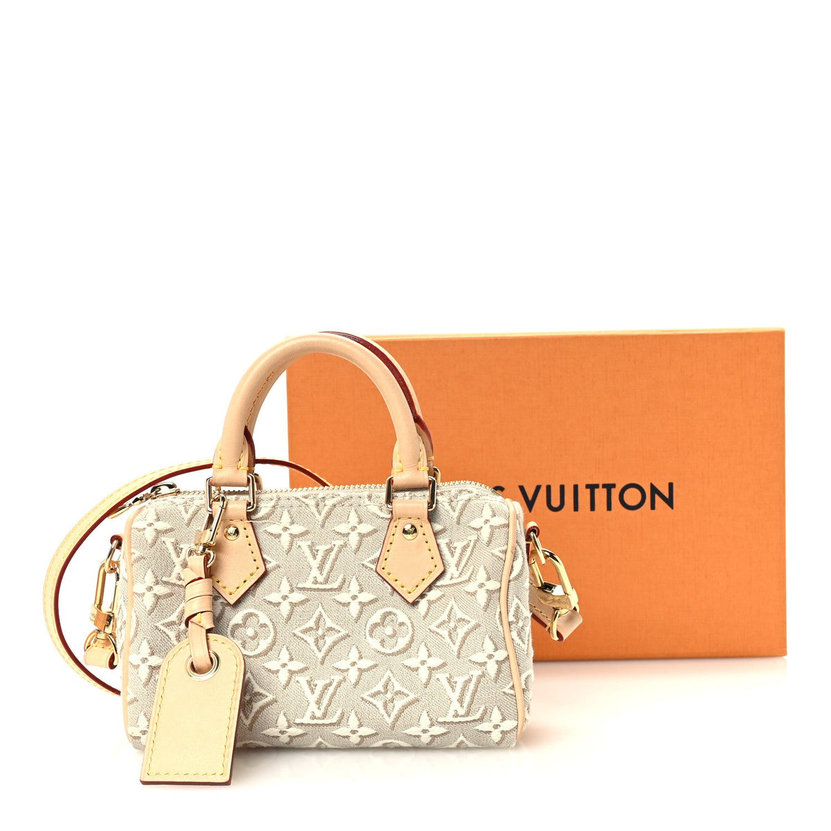 Jacquard Monogram Embleme Nano Speedy Peuplier