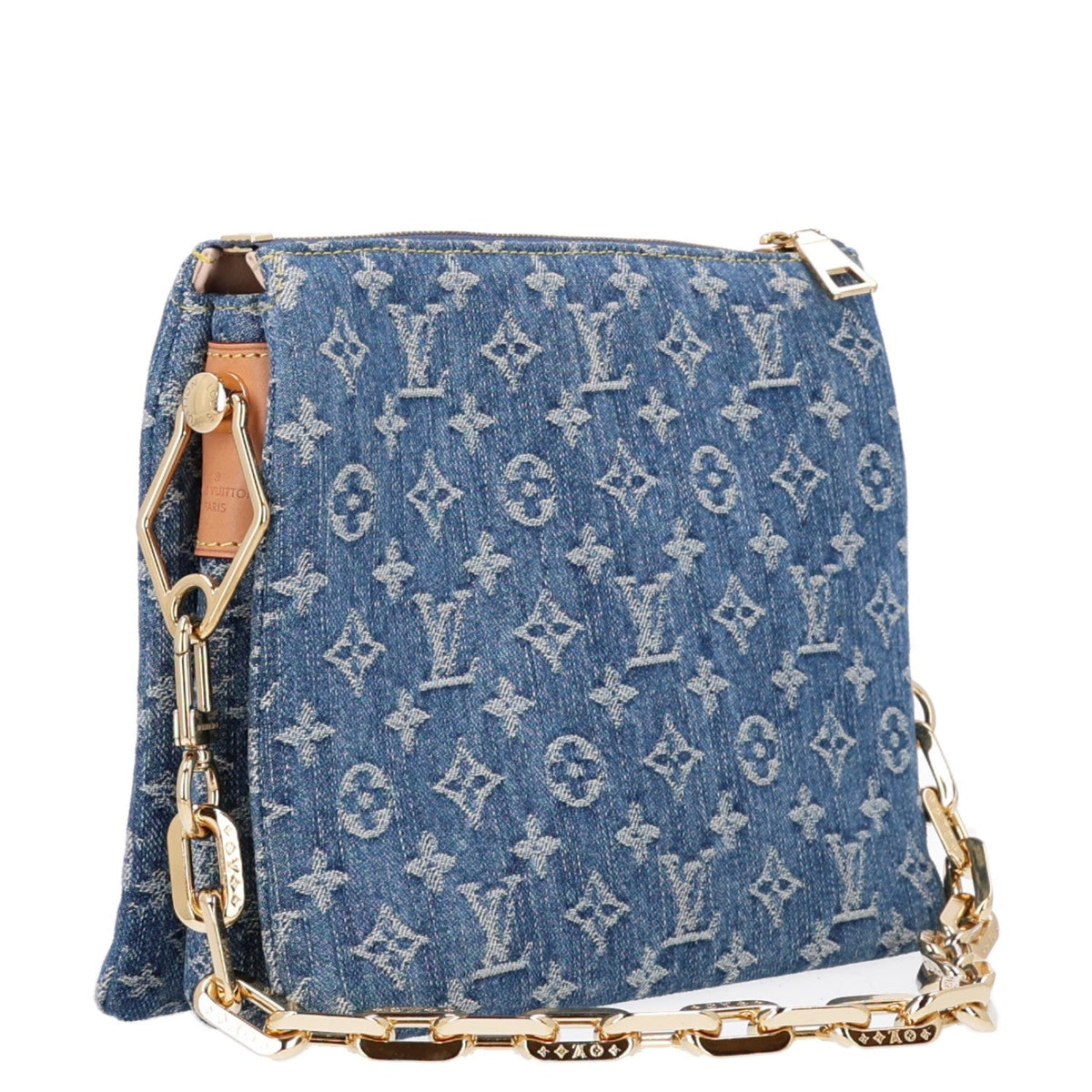 Monogram Denim Coussin PM Blue