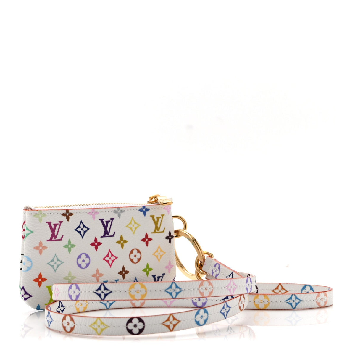 LV X TM Monogram Multicolor Phone Holder White