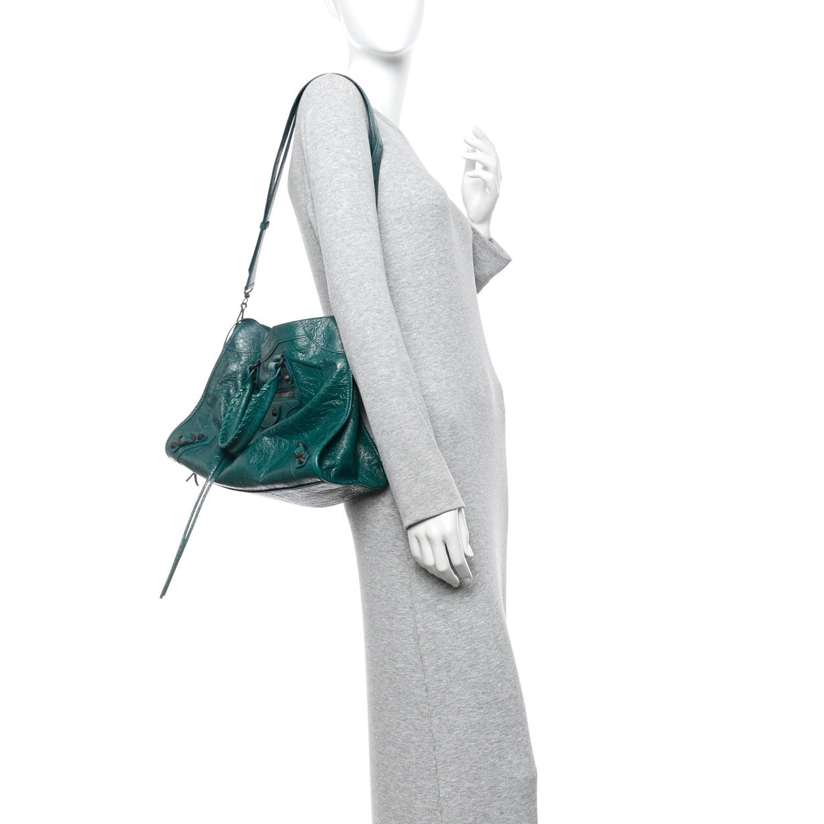 Agneau Arena Classic Hardware Medium Le City Dark Emerald