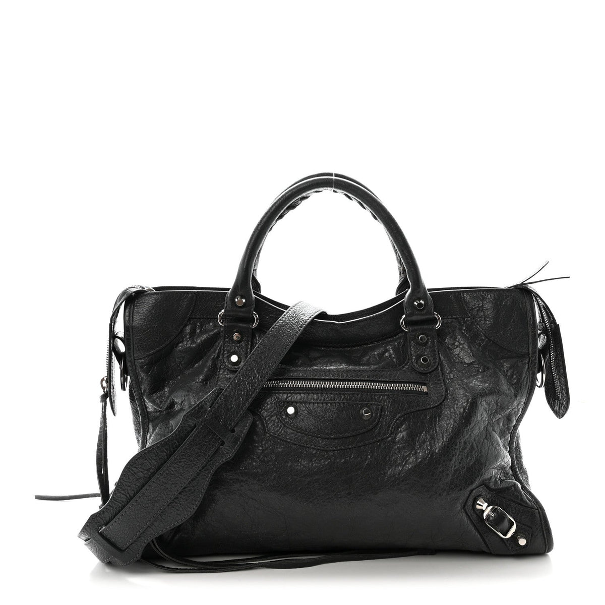 Agneau Classic Silver Hardware City Gris Fossile