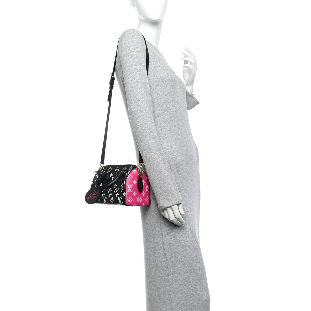 Empreinte Monogram Spring in the City Speedy Bandouliere 20 Black White Pink