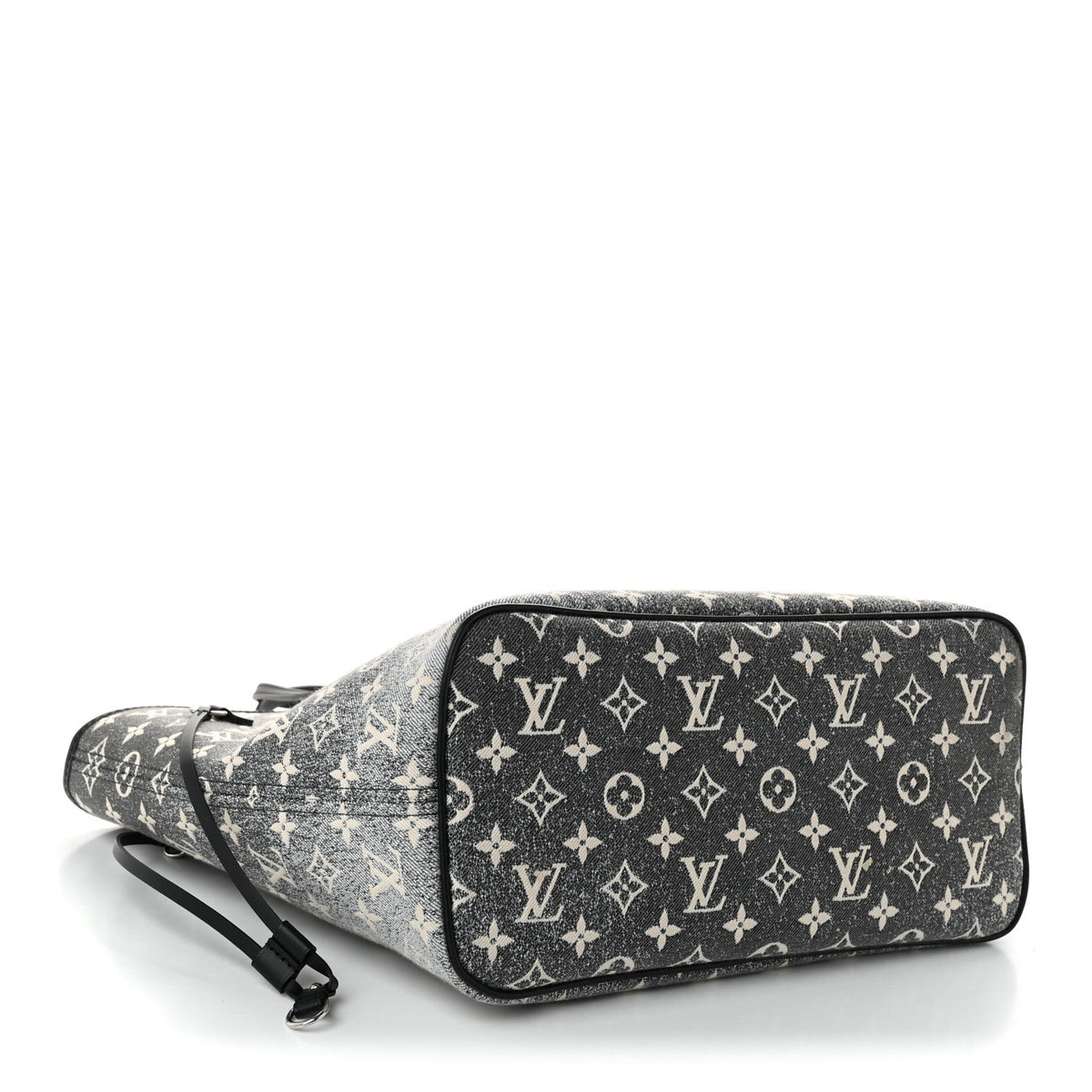 Denim Monogram Jacquard Neverfull MM Grey