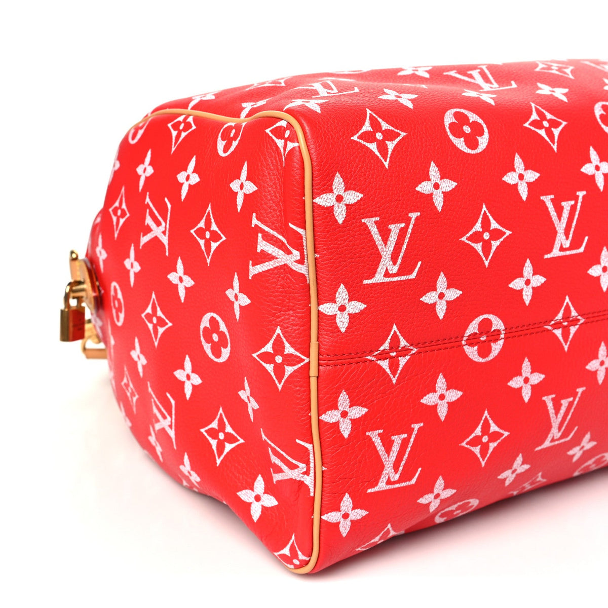 Calfskin Monogram Speedy P9 Bandouliere 40 Red