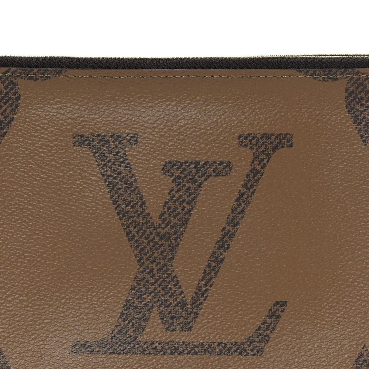 Reverse Monogram Giant Double Zip Pochette
