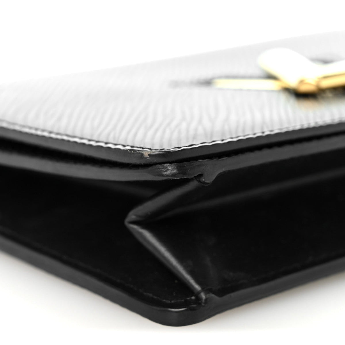 Epi Twist Belt Chain Wallet Black
