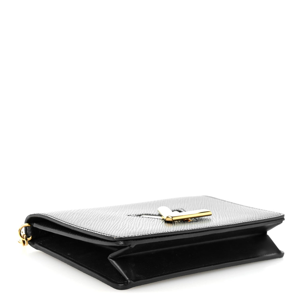 Epi Twist Belt Chain Wallet Black