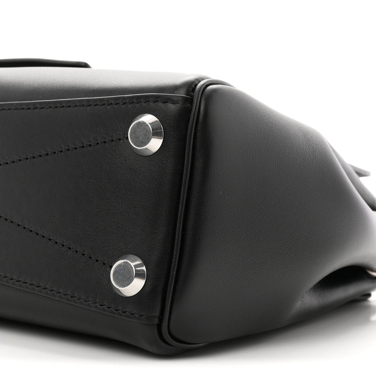 Smooth Calfskin Mini Bel Air Carry All Bag Black