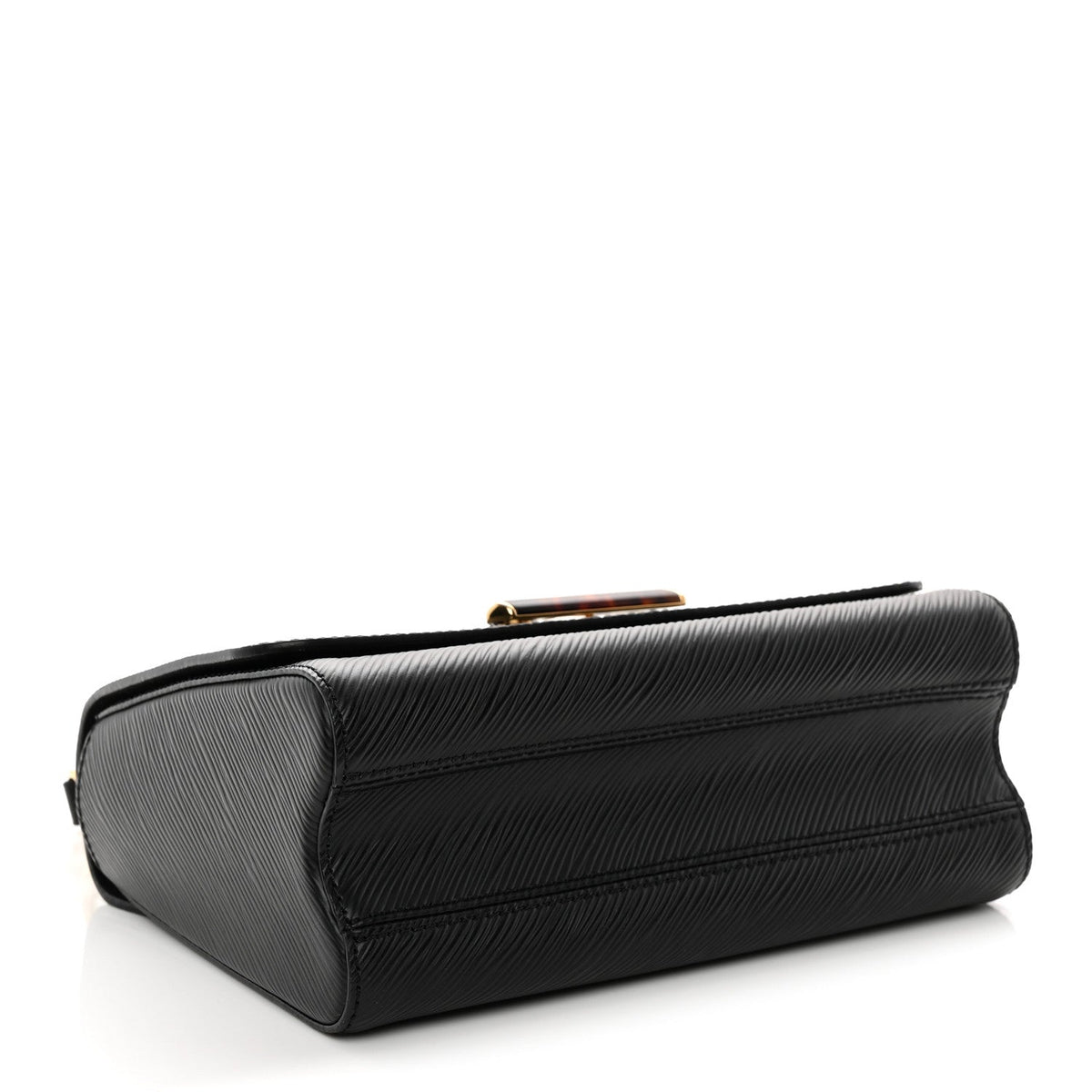 Epi Tortoiseshell Twist Shoulder Bag MM Black