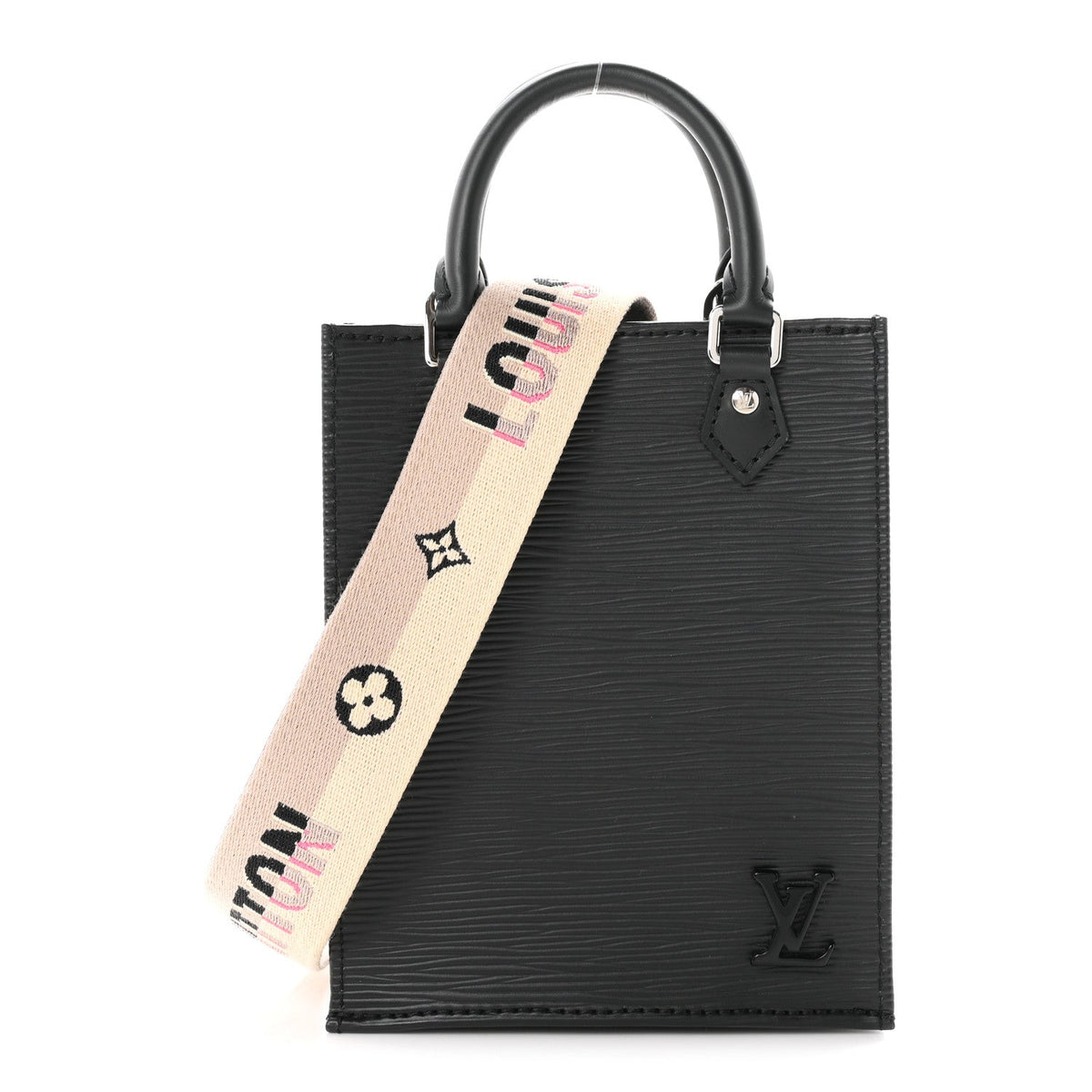 Epi Jacquard Petit Sac Plat Black