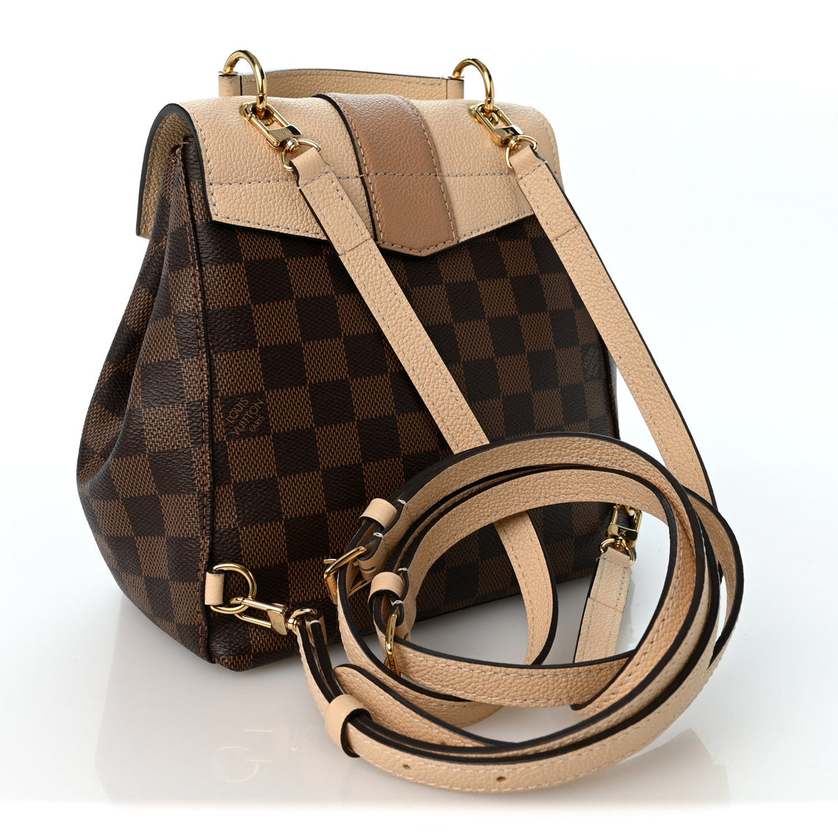 Damier Ebene Clapton Backpack Creme