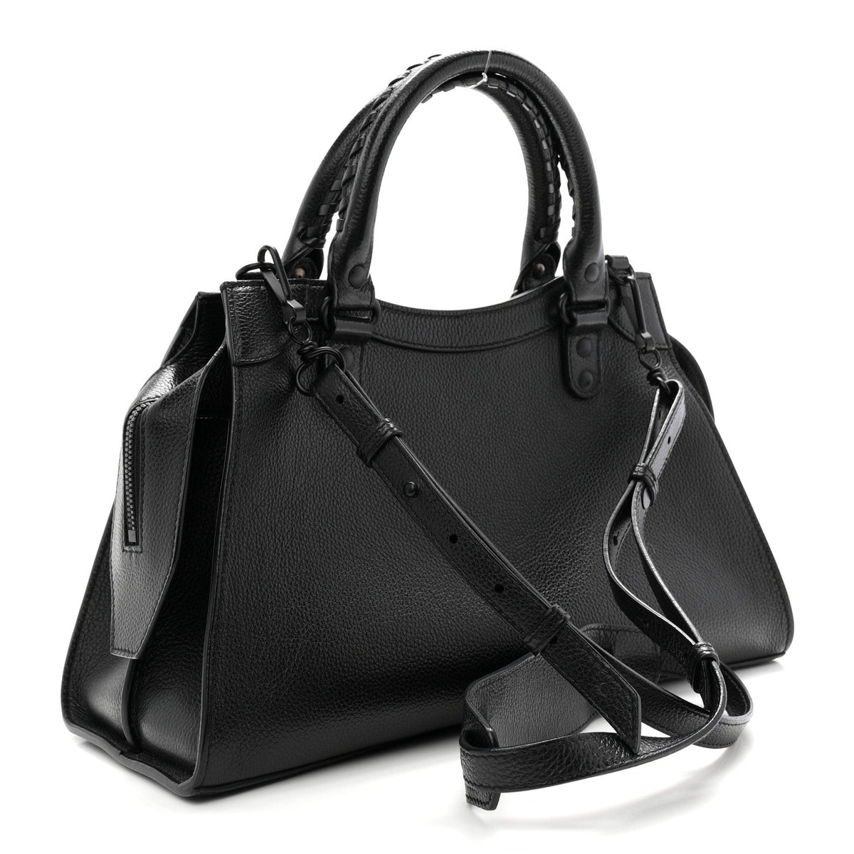 Grained Calfskin Neo Classic Black Hardware S City Black