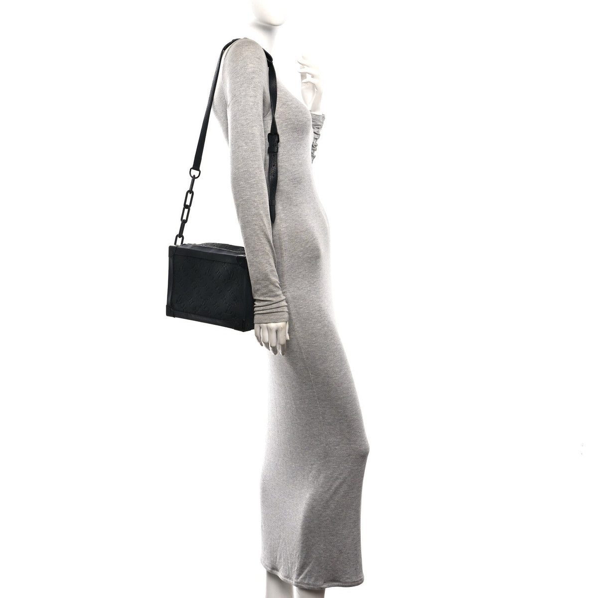 Taurillon Monogram Solar Ray Soft Trunk Black