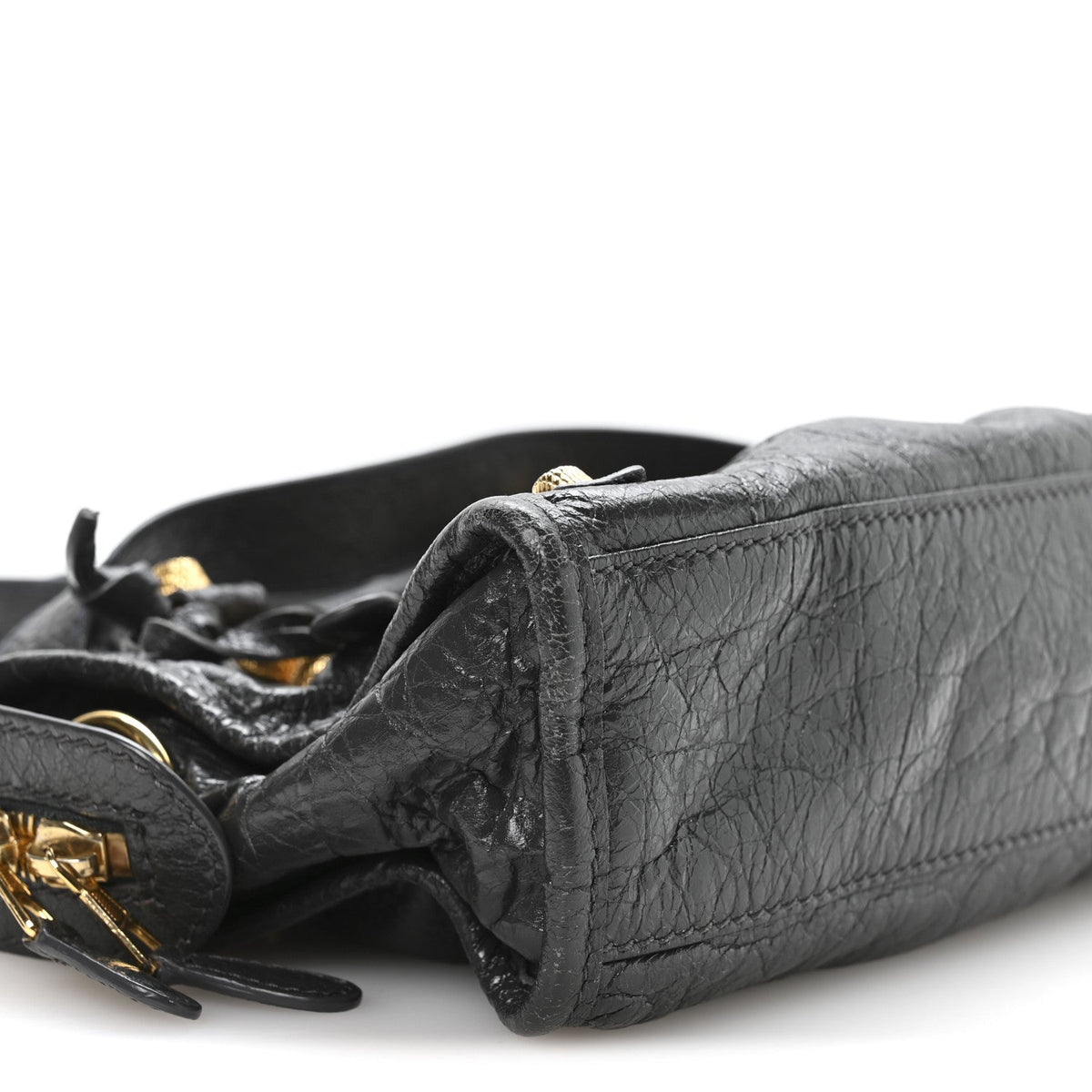 Agneau Giant 12 Gold Hardware Mini City Gris Fossile