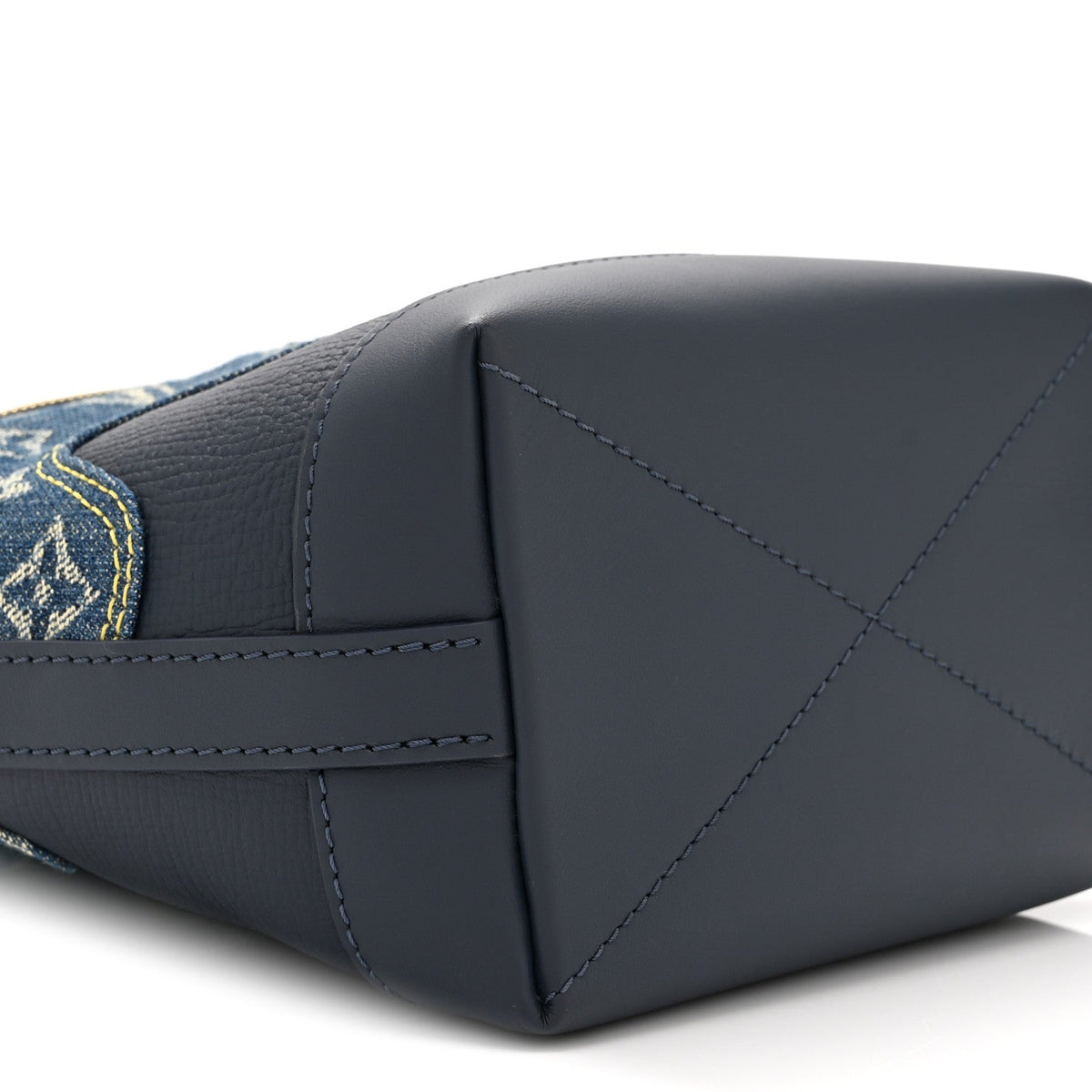 X NIGO Taurillon Monogram Denim Japanese Cruiser Blue