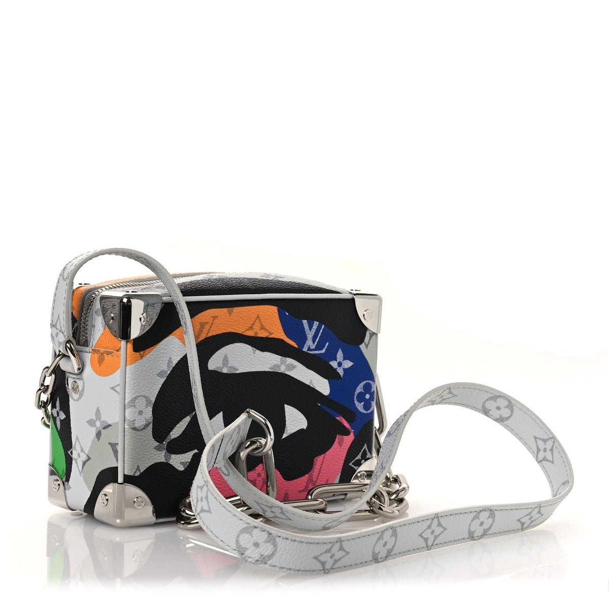 Monogram Patchwork Mini Soft Trunk Multicolor