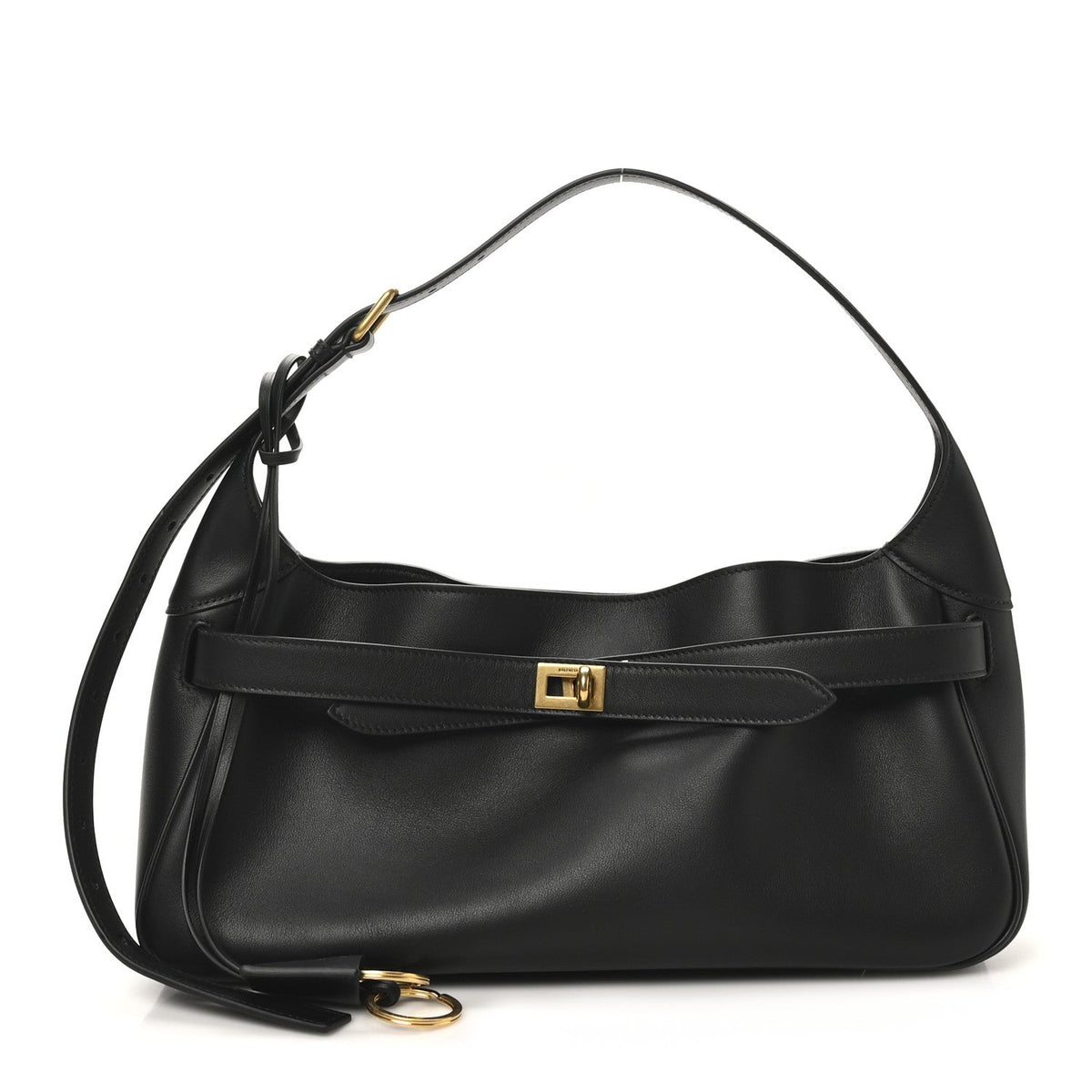 Smooth Calfskin Small Bel Air Shoulder Bag Black