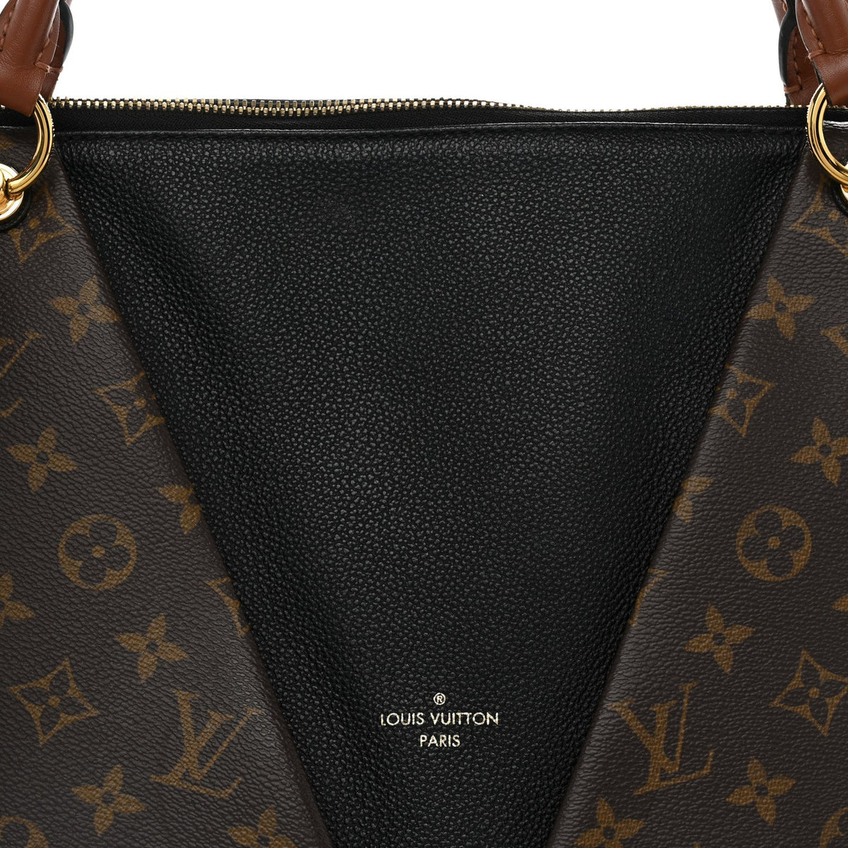 Monogram V Tote MM Black