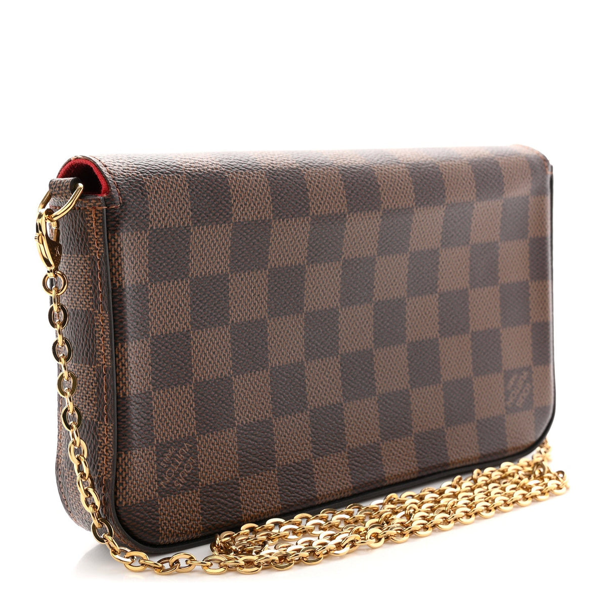 Damier Ebene Pochette Felicie Chain Wallet