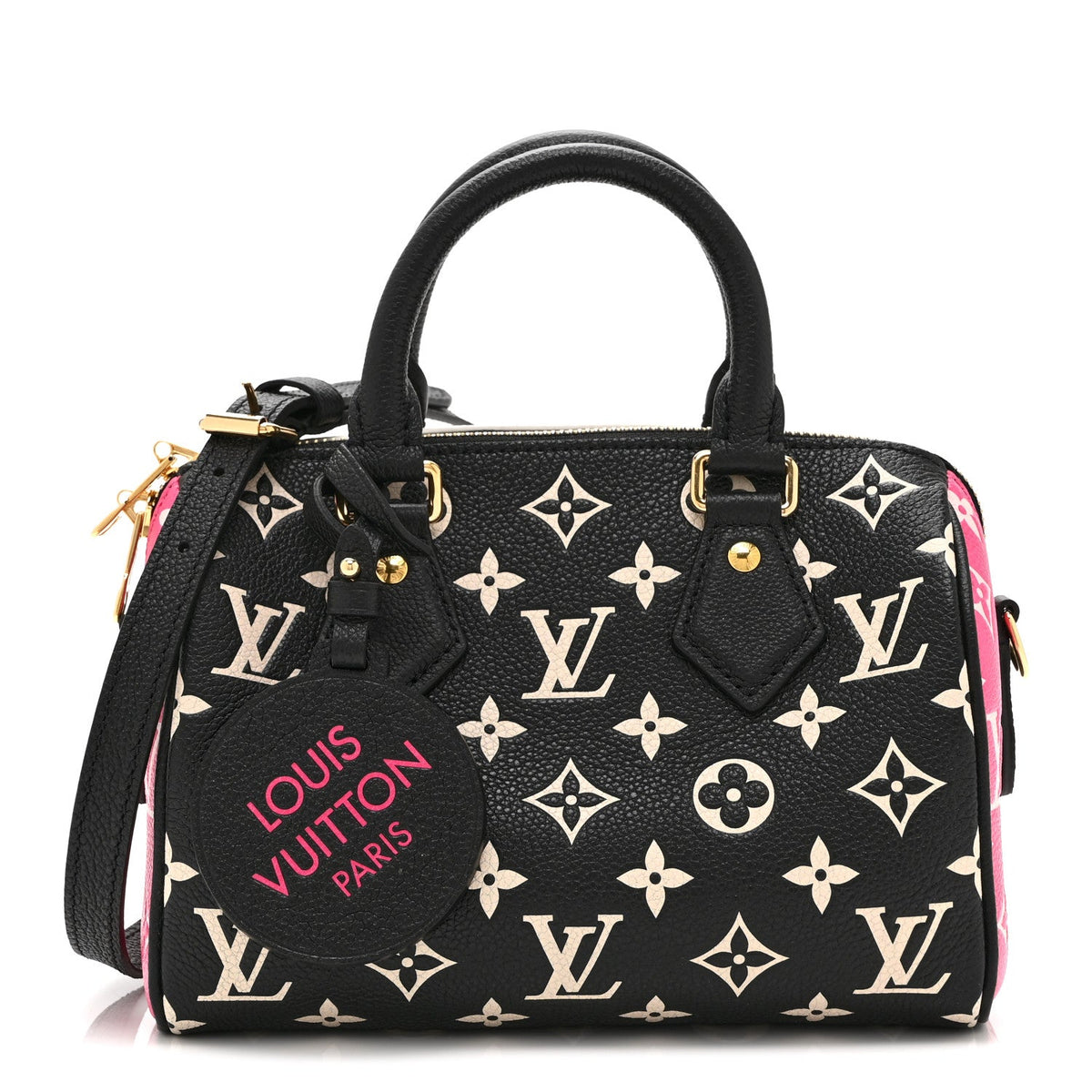 Empreinte Monogram Spring in the City Speedy Bandouliere 20 Black White Pink