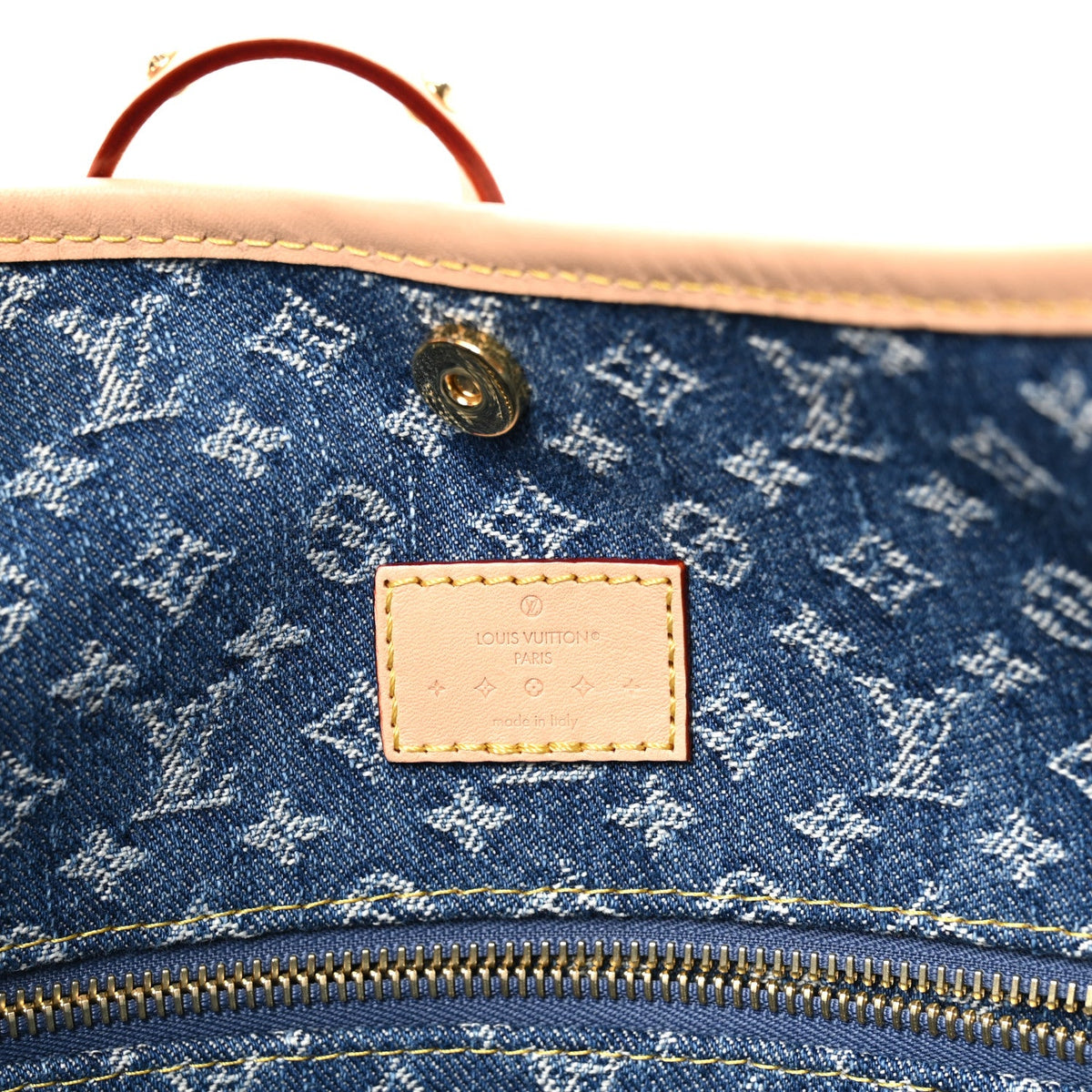 Monogram Denim CarryAll MM Blue