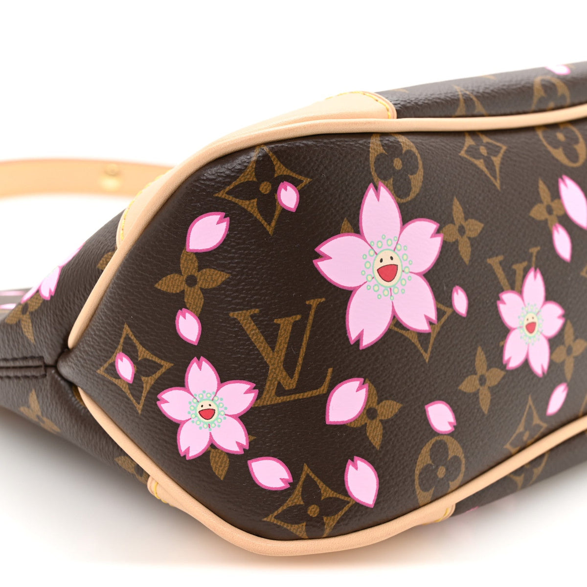 LV x TM Monogram Chery Blossom Boulogne Sakura Brown