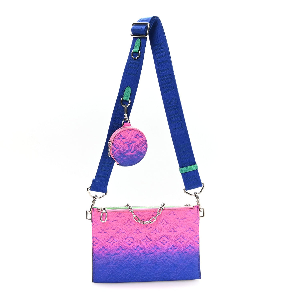Taurillon Illusion Trio Pouch Bleu Rose