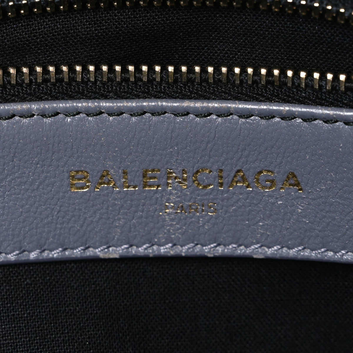 Calfskin Crocodile Embossed Giant 12 Gold Hardware City Gris Beton