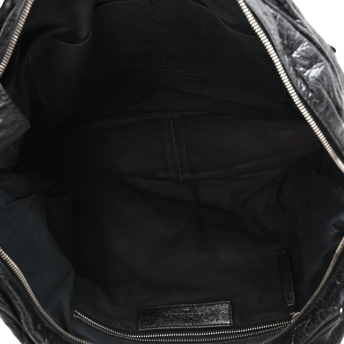 Agneau Classic Hardware Mini Folder Black