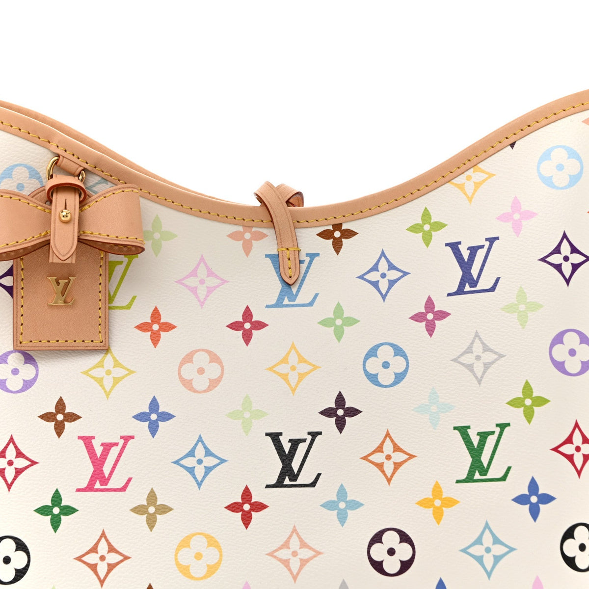 LV x TM Monogram Multicolor CarryAll PM White