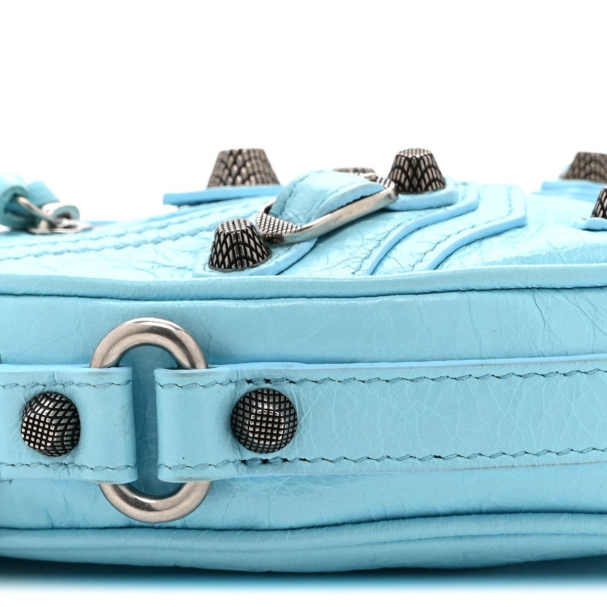 Agneau Arena Mini Le Cagole Heart Bag Blue