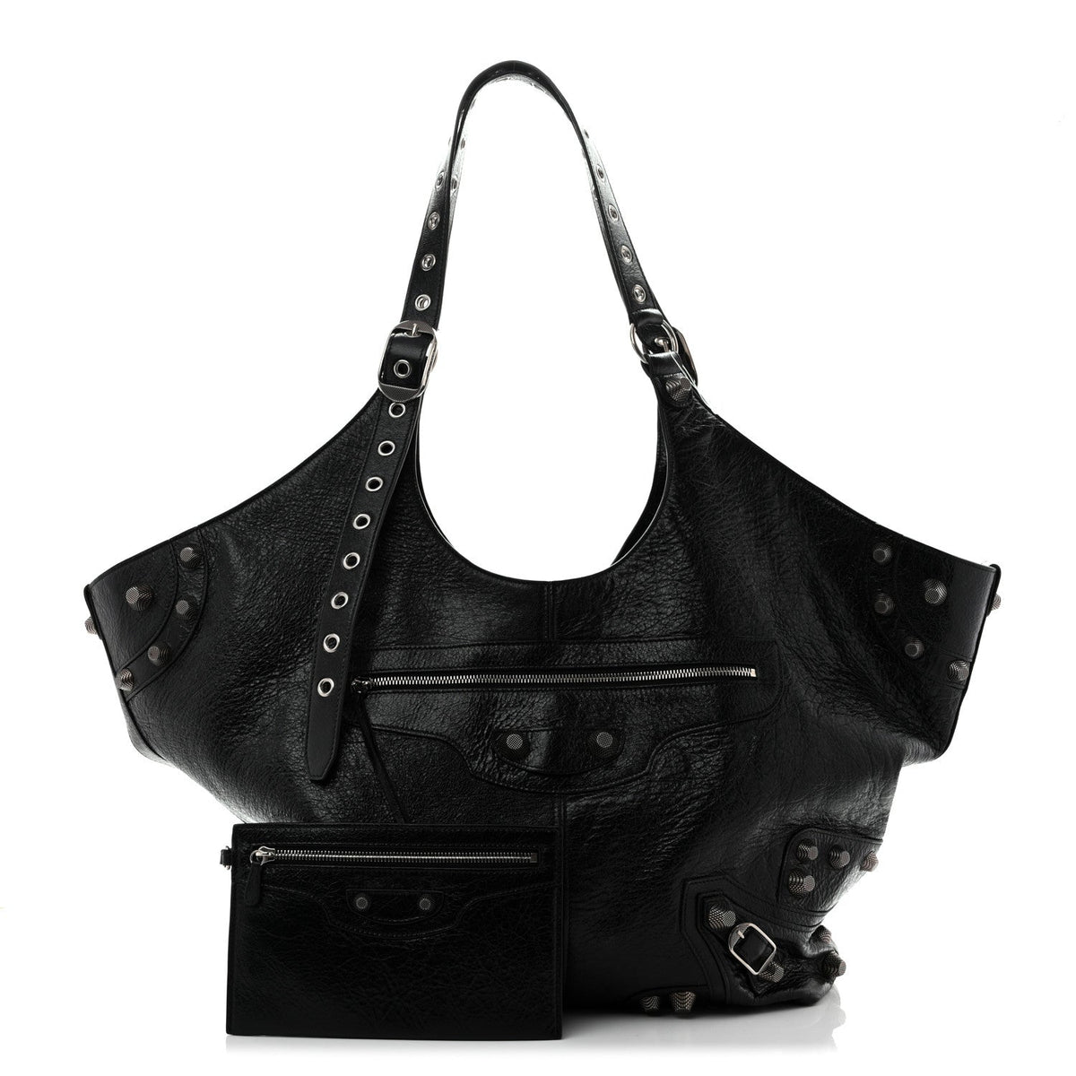 Agneau Arena Large Le Cagole Carry All Bag Black