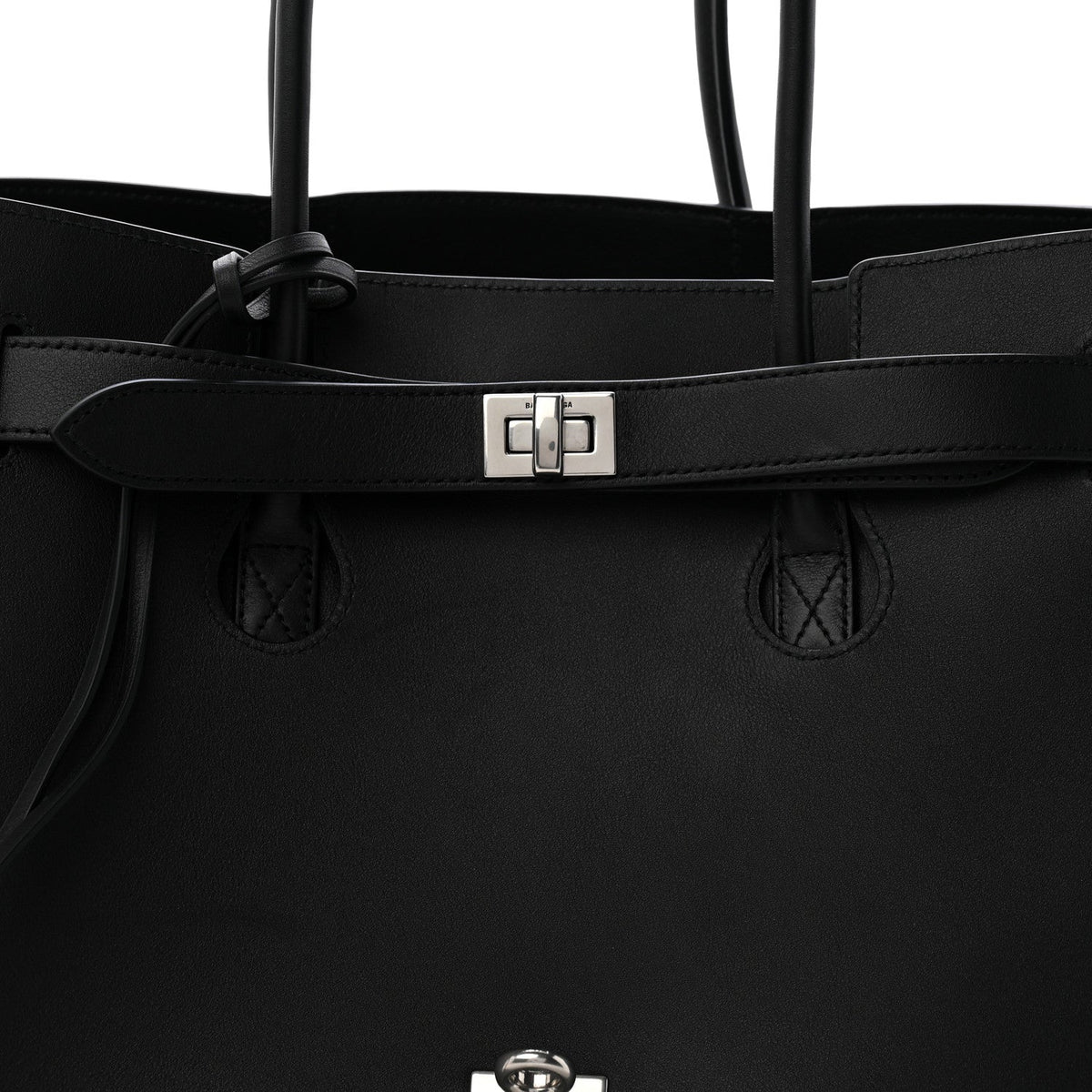 Smooth Calfskin Medium Bel Air Carry All Bag Black