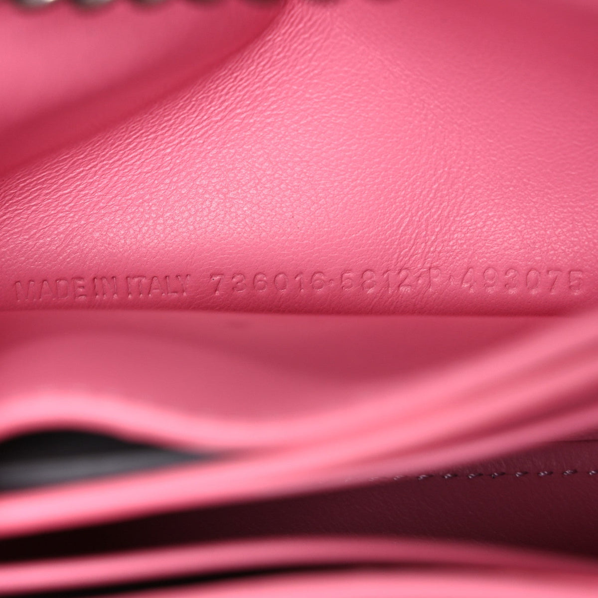 Crushed Calfskin Quilted XS Crush Chain Bag Sweet Pink