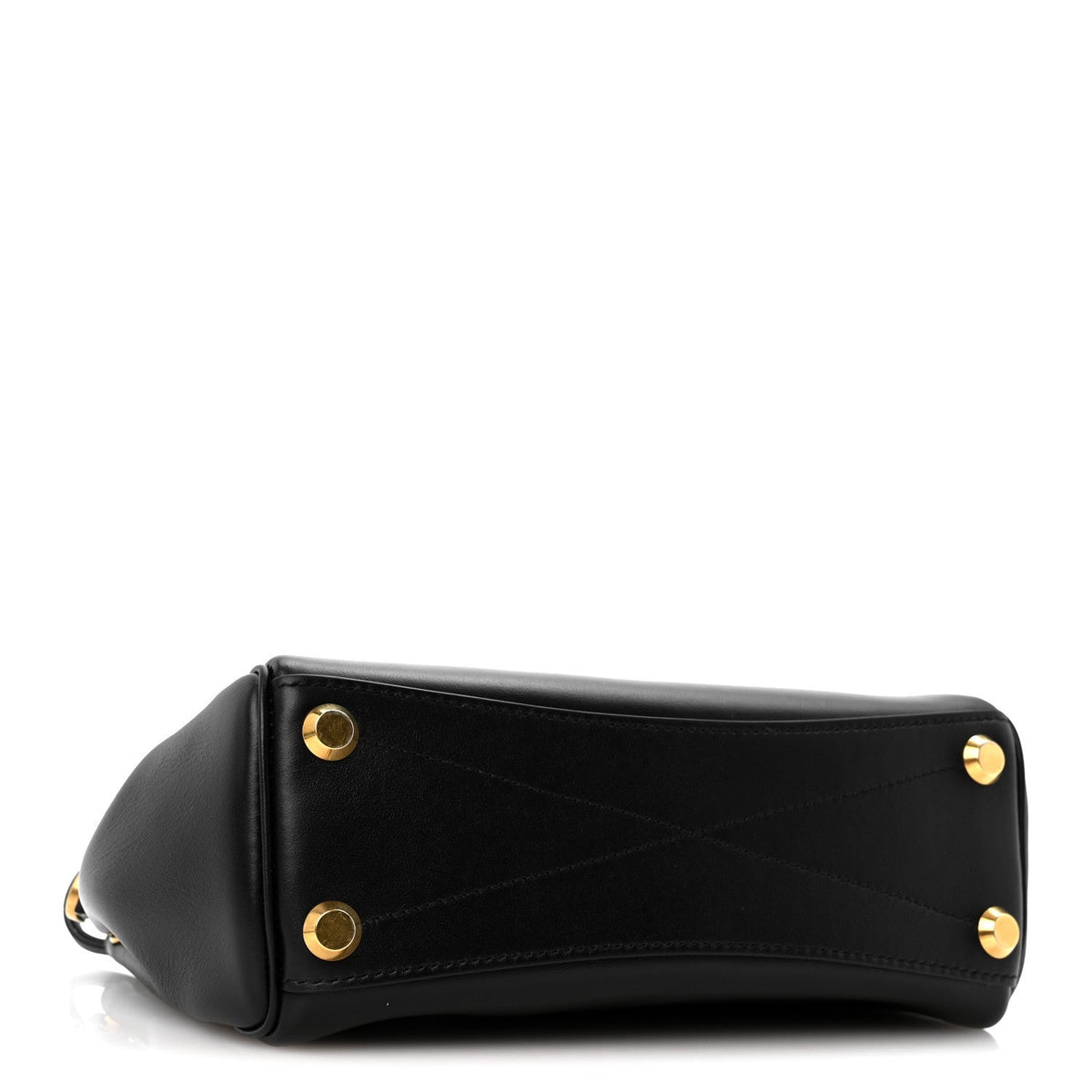Smooth Calfskin Mini Bel Air Carry All Bag Black