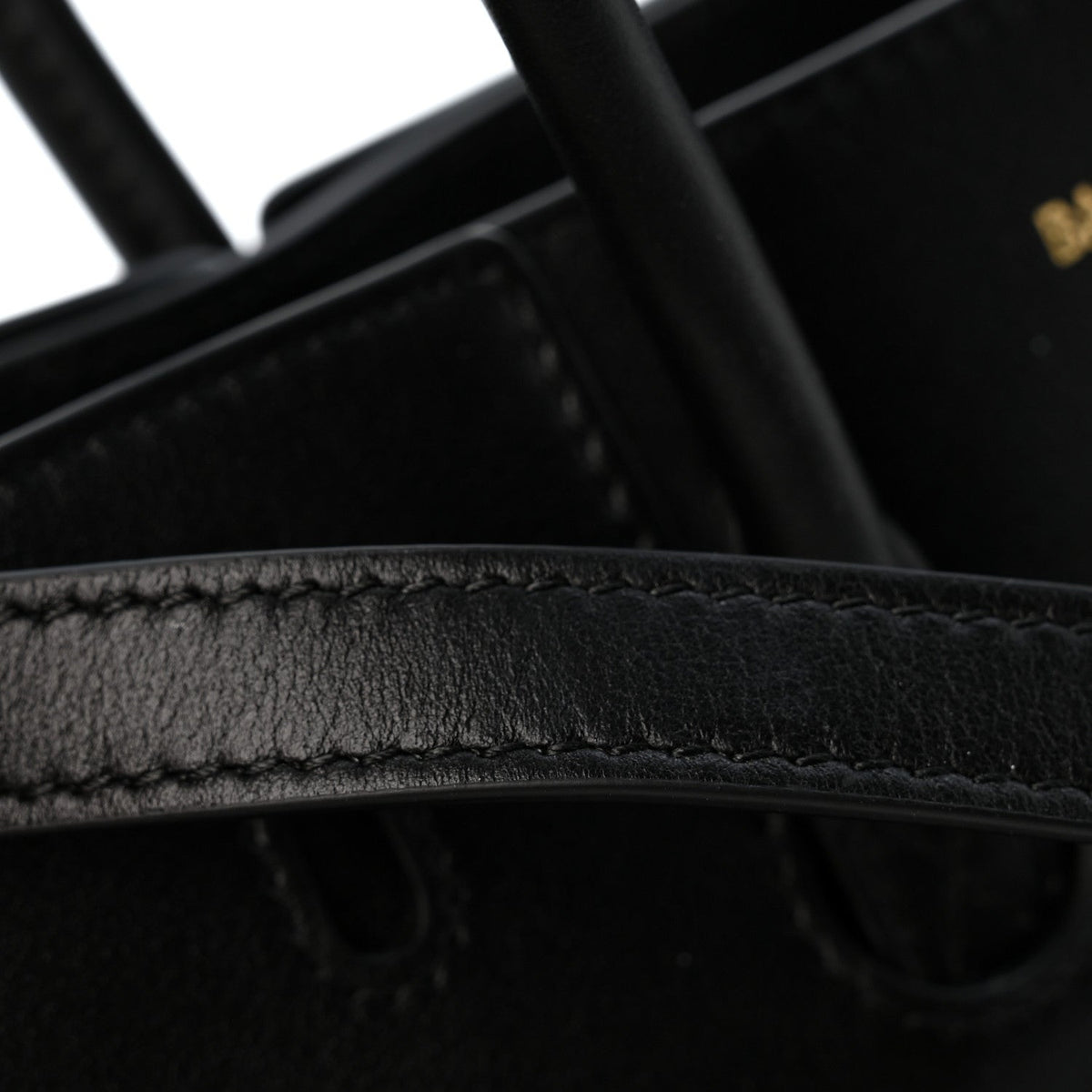 Smooth Calfskin Mini Bel Air Carry All Bag Black