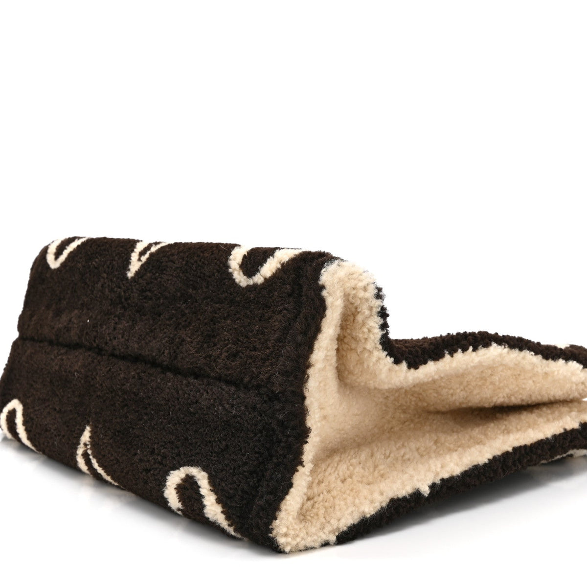 Shearling Monogram Giant Teddy Onthego GM Black White